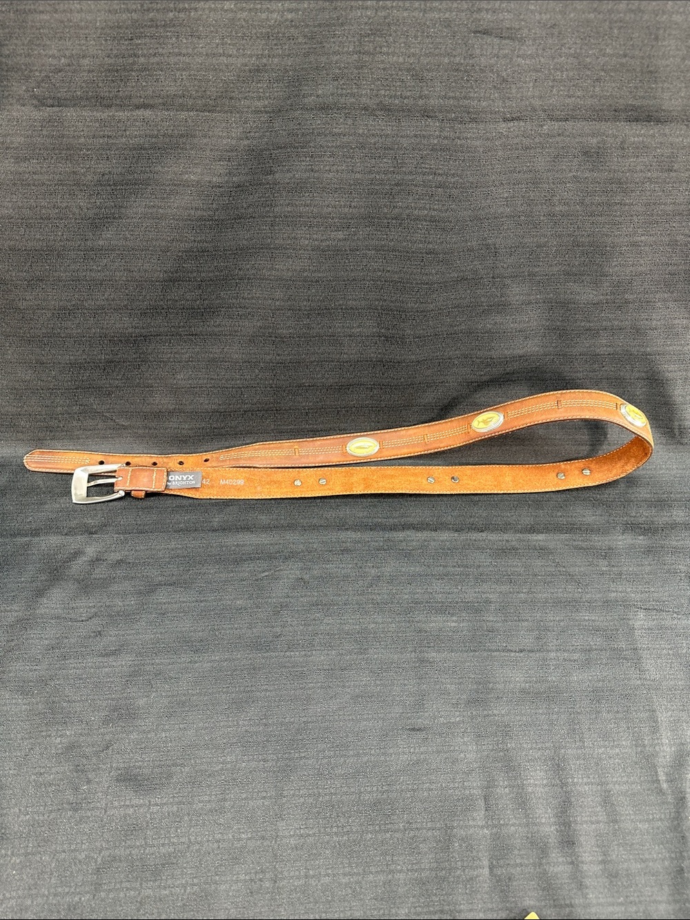 Lot 2 Brighton Men’s Leather Belts Sz 42 - Picture 5 of 12